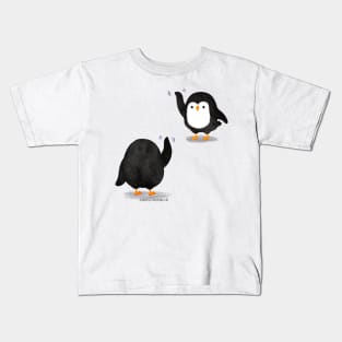 Penguins Waving Kids T-Shirt